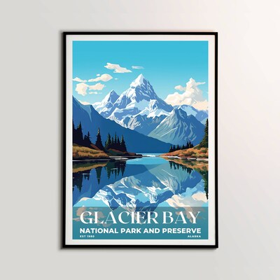 Glacier Bay National Park and Preserve Poster, Travel Art, Office Poster, Home Decor | S3 - image2
